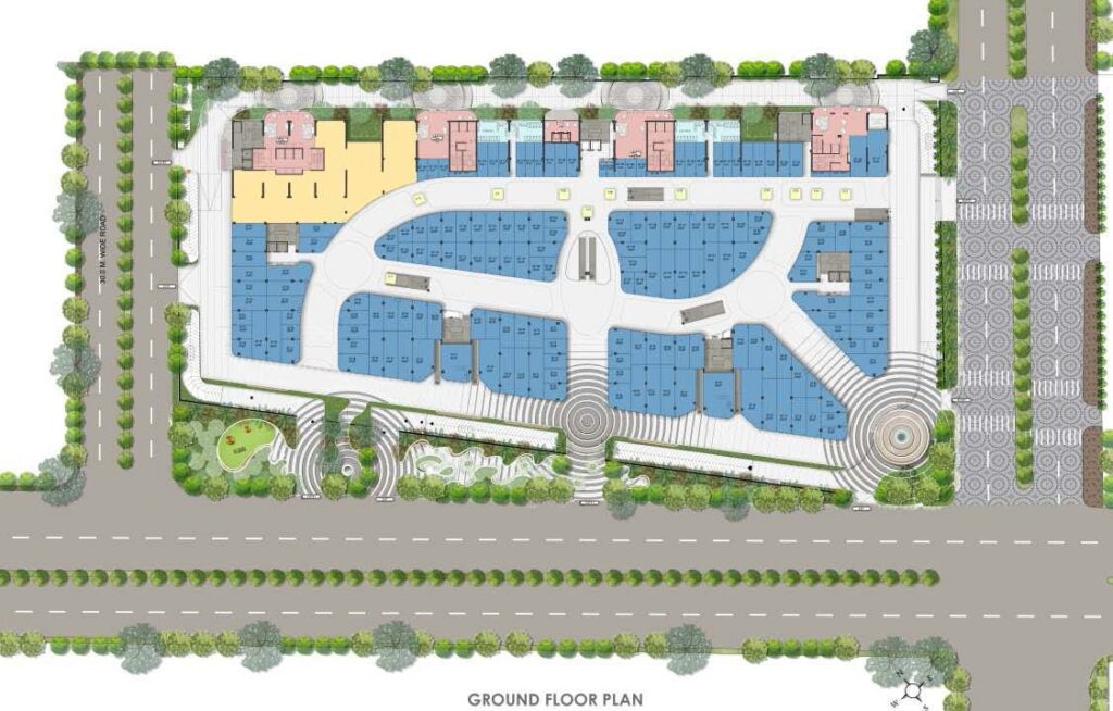 M3M Jewel Crest Avenue Ground Floor, Floor Plan