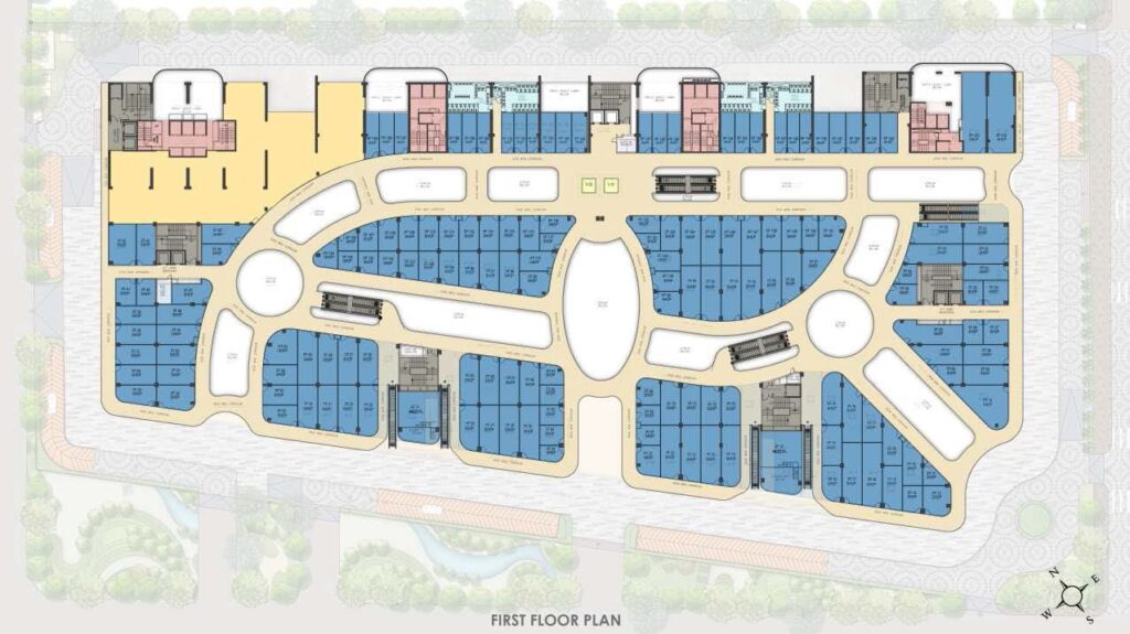 M3M Jewel Crest Avenue Upper Ground Floor, Floor Plan
