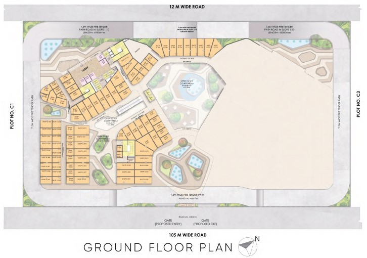 Migsun Alpha Central Ground Floor Plan